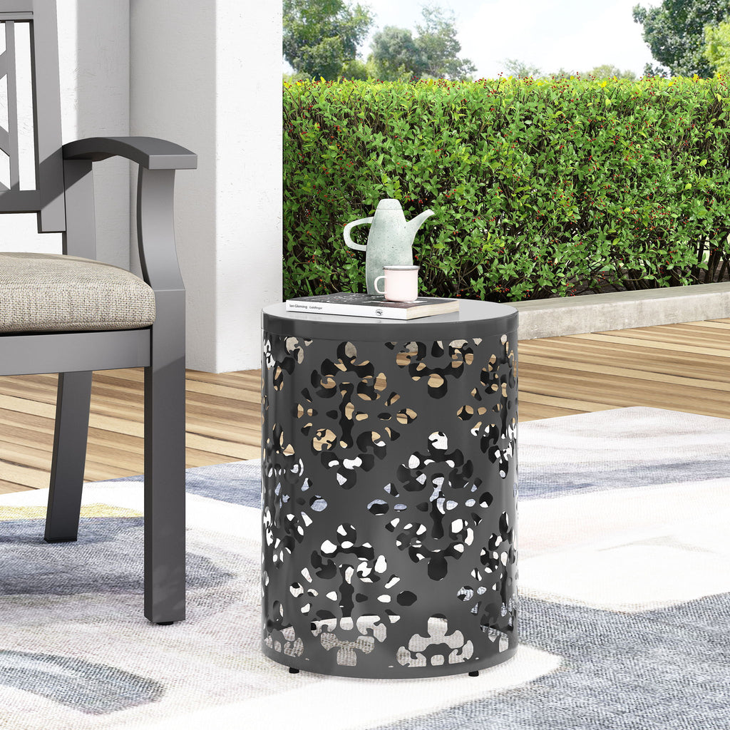 Outdoor Metal Modern Design End Table