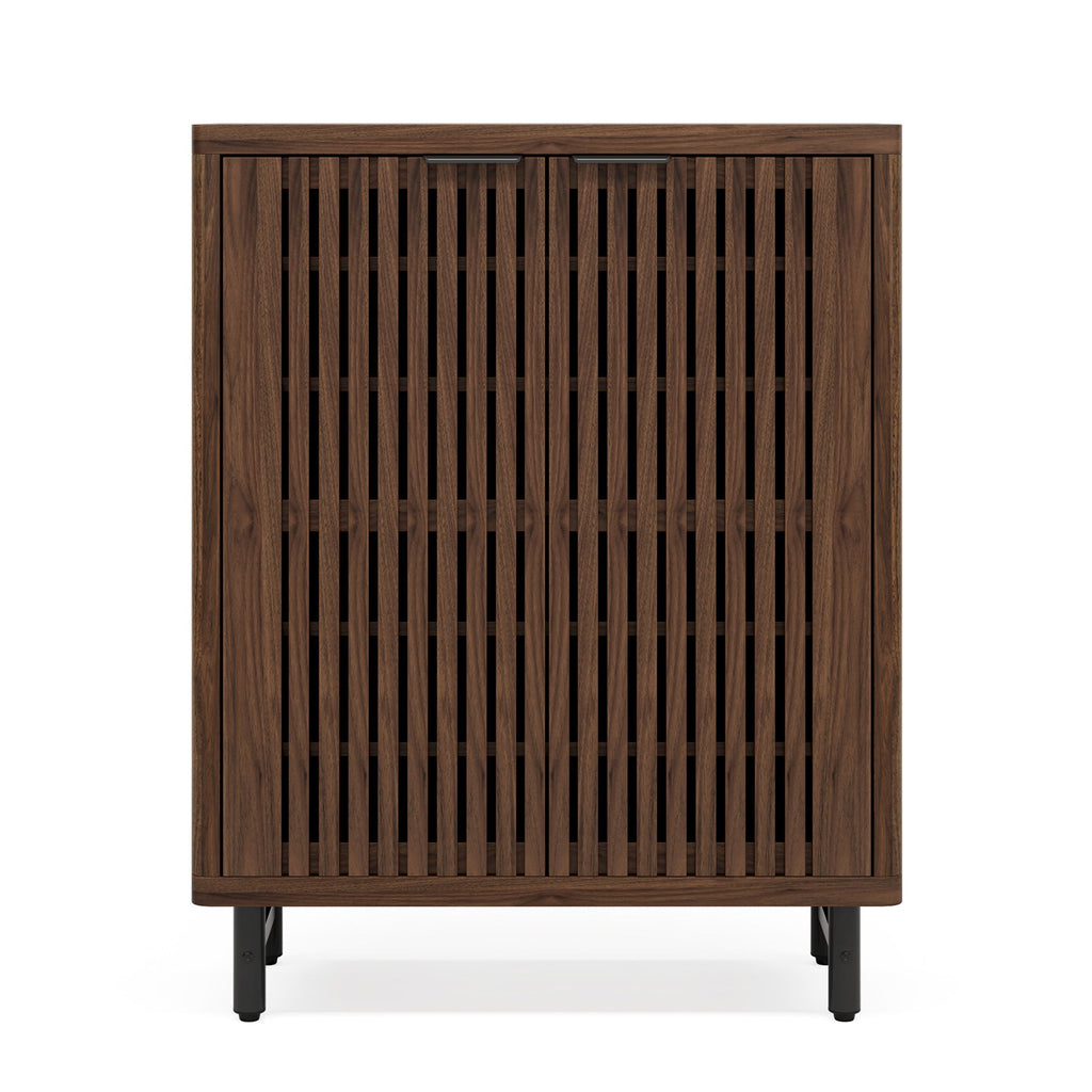 6 Tier Shoe Cabinet With Louvered Doors