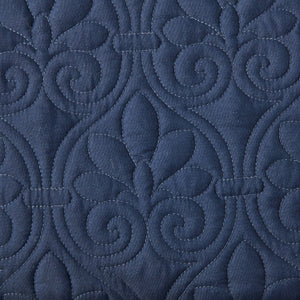 Quebec - Queen Fitted Bedspread (Set of 3) - Navy