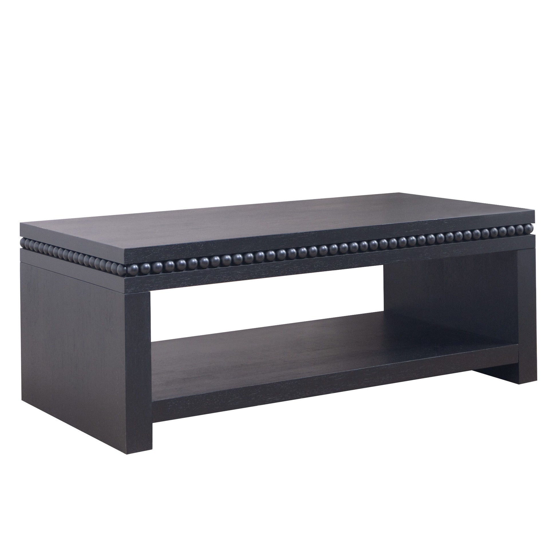 Modern Coffee Table With Beaded Trim