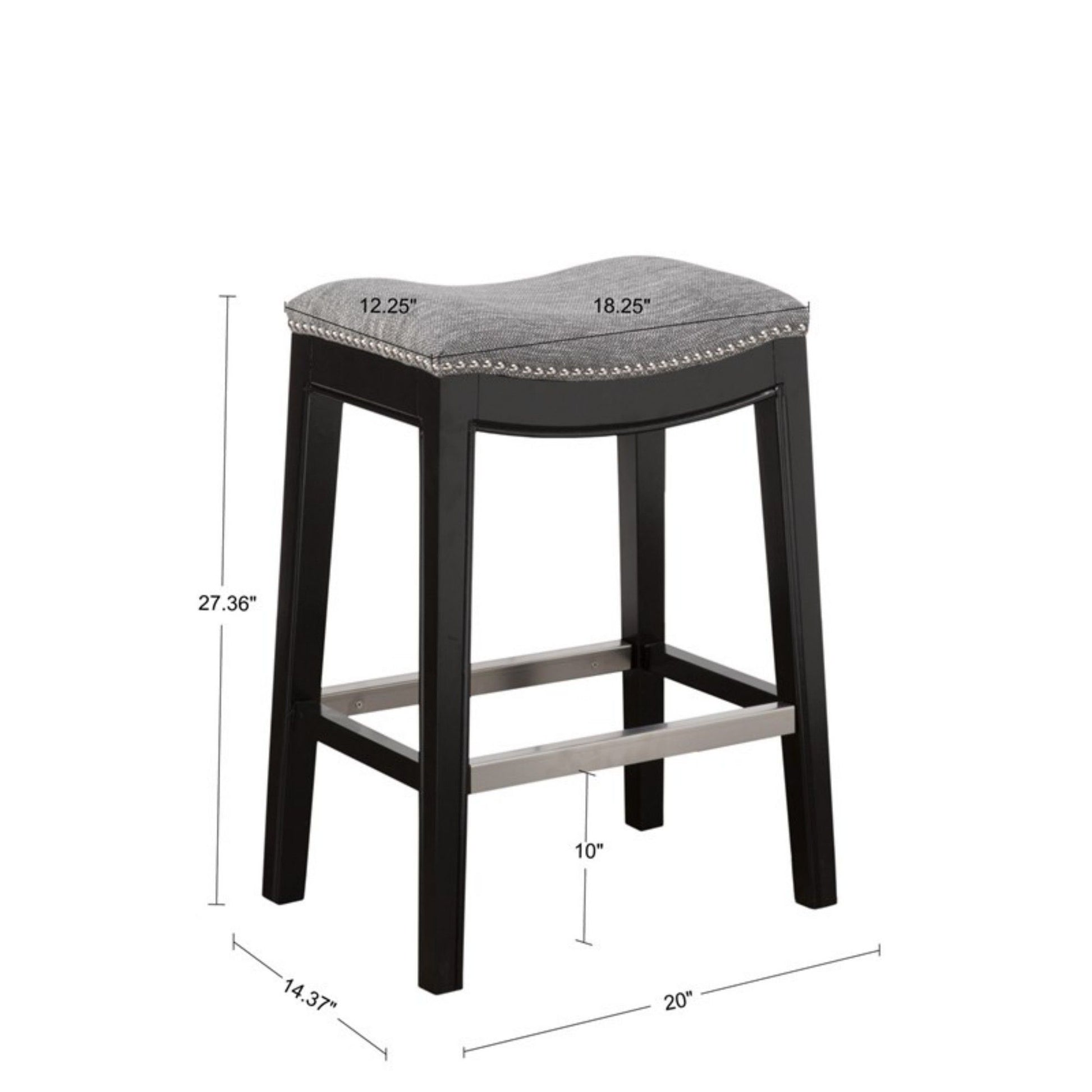 Saddle Counter Stool With High Density Foam