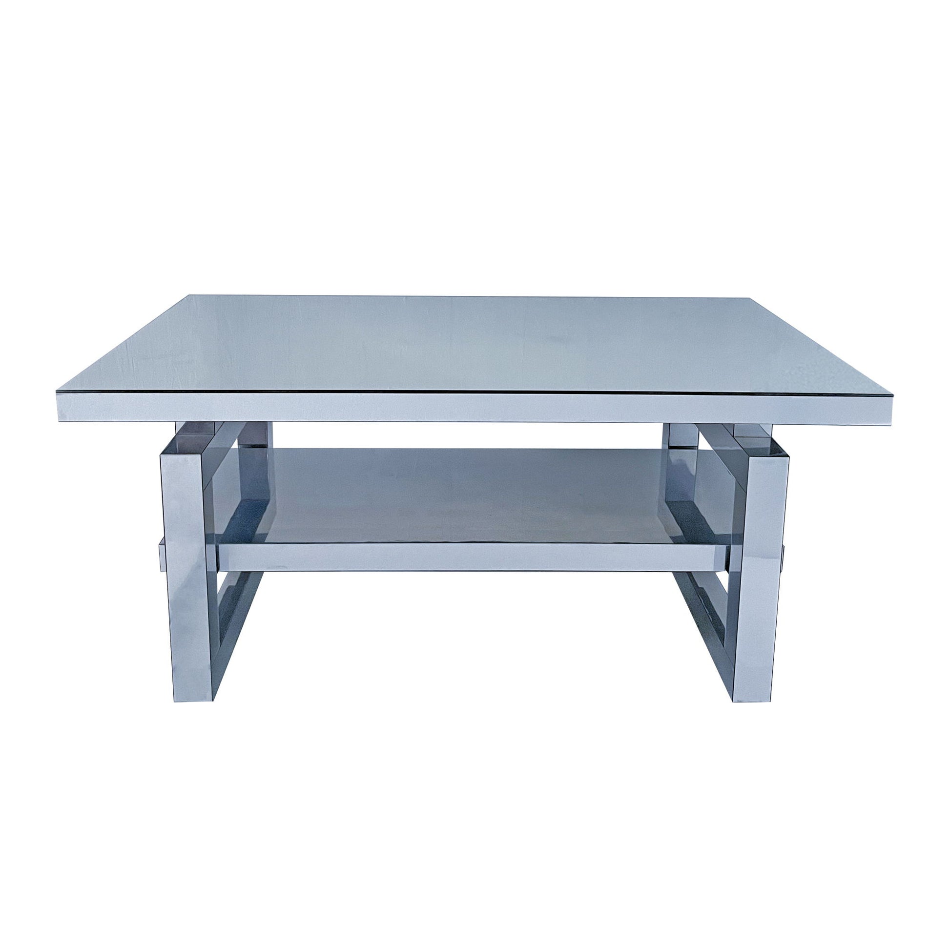 Square Coffee Table For Living Room - Silver