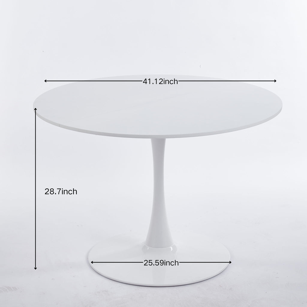 Tulip Dining Table For 4 - 6 People - White