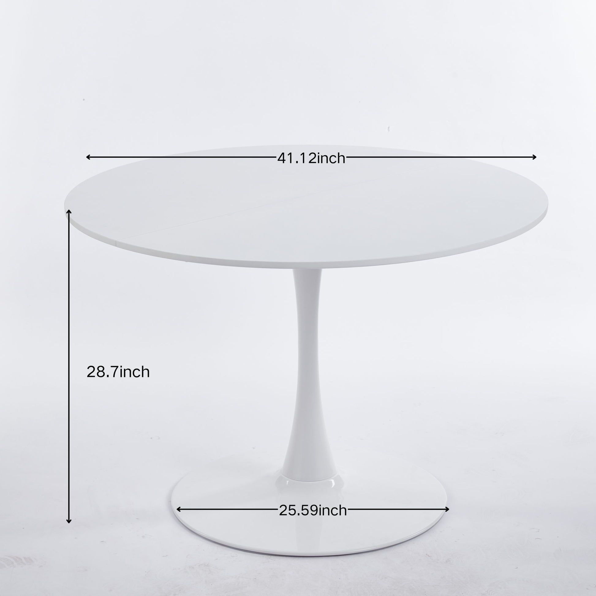 Tulip Dining Table For 4 - 6 People - White