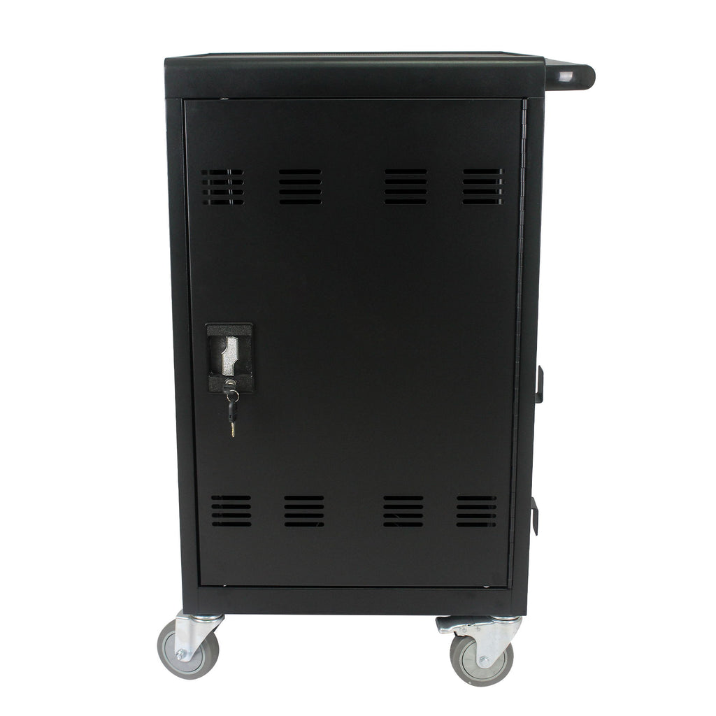 Mobile Charging Cart And Cabinet For Tablets Laptops 30 Device With Combination Lock