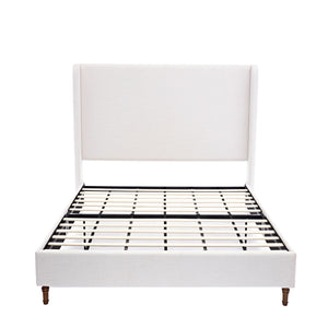 Harper - Tall Headboard Upholstered Bed / High Headboard / Elegant Simplicity / No Box Spring Needed