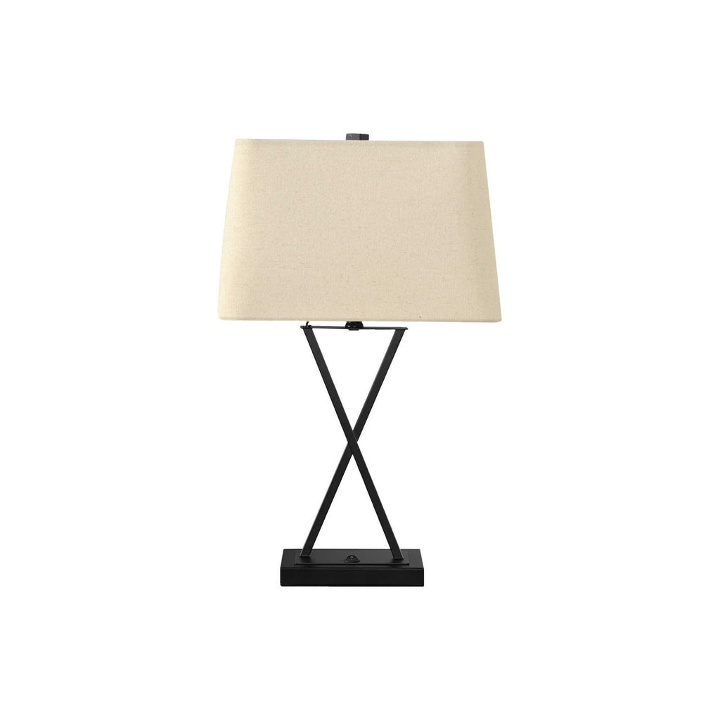 Lighting, Table Lamp, USB Port Included, Resin, Transitional - Black