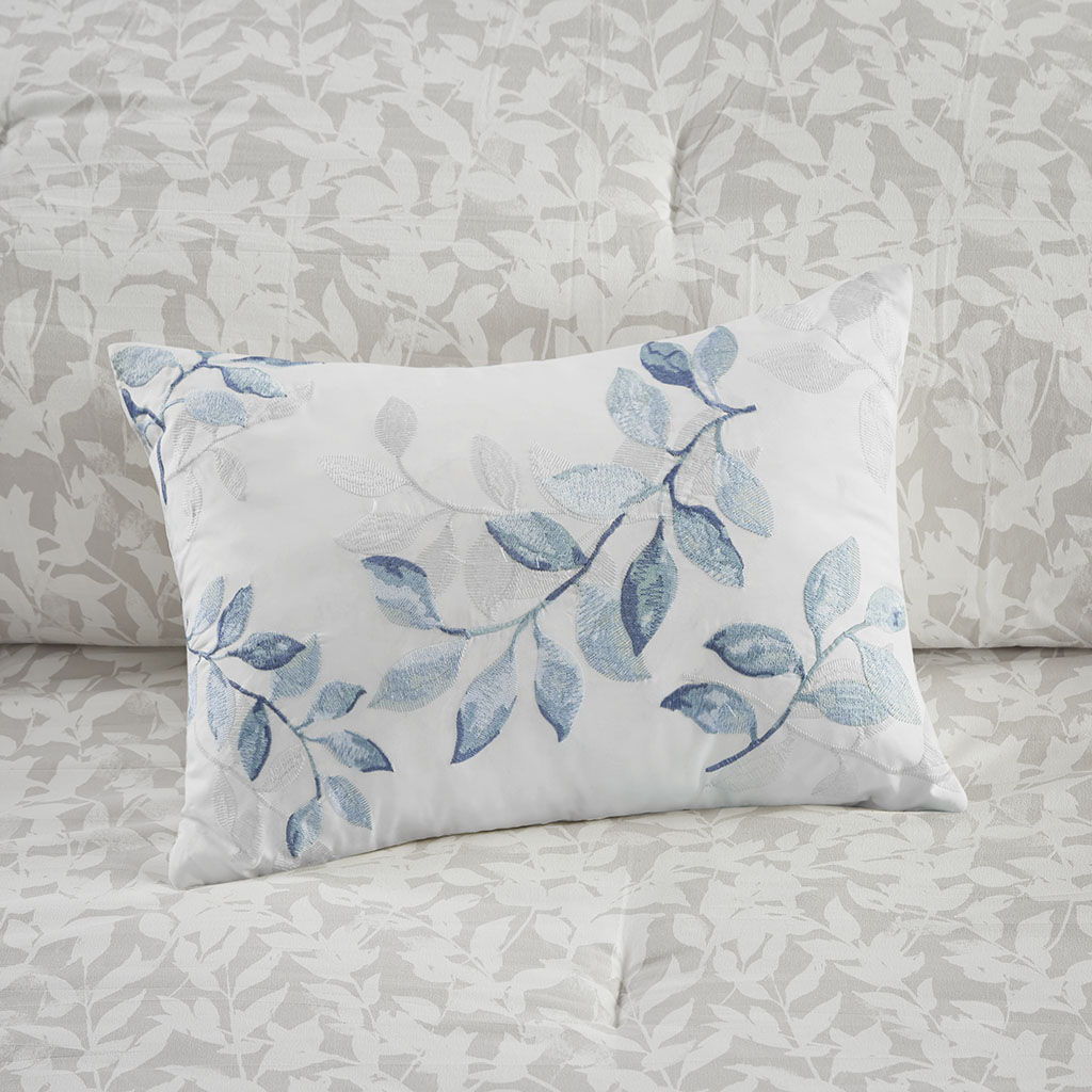Sofia - California King Reversible Complete Bedding Set - Blue