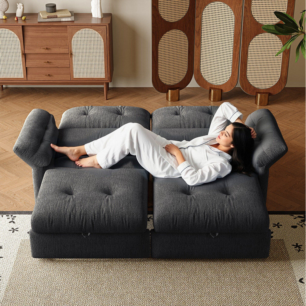 Sofa Bed, 2 In 1 Design For Living Rooms