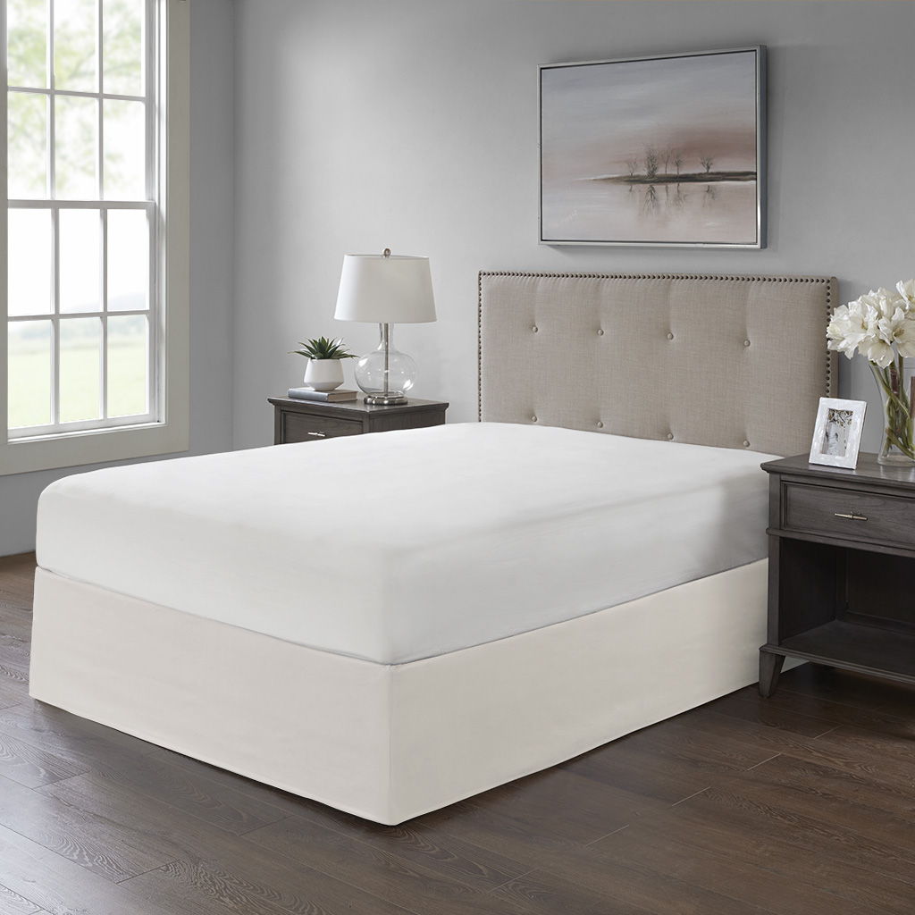 Simple Fit - Wrap Around Adjustable Bedskirt - Ivory