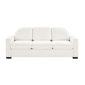 Modern 3 Seater Sofa With Curved Backrest