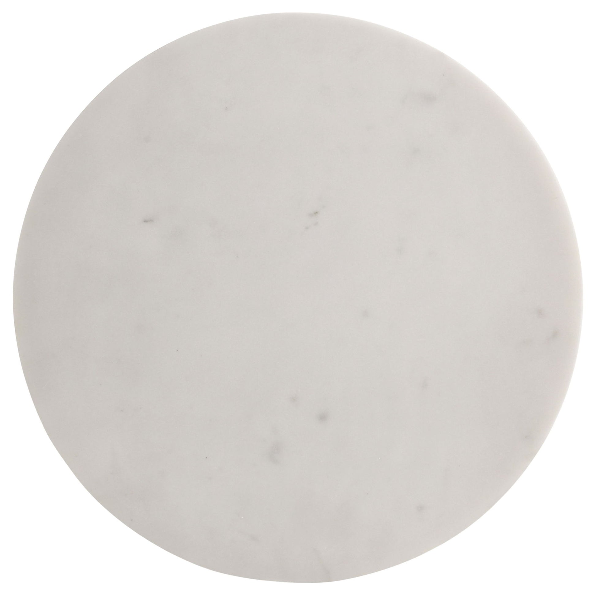 Selena - Round Side Table - White / Gray