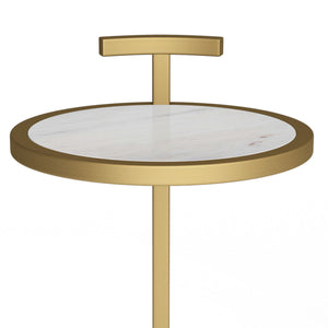 Brook - C Side Table - White / Gold