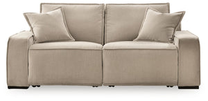 Carceri - 2-Piece Power Reclining Sectional Loveseat - Cashmere