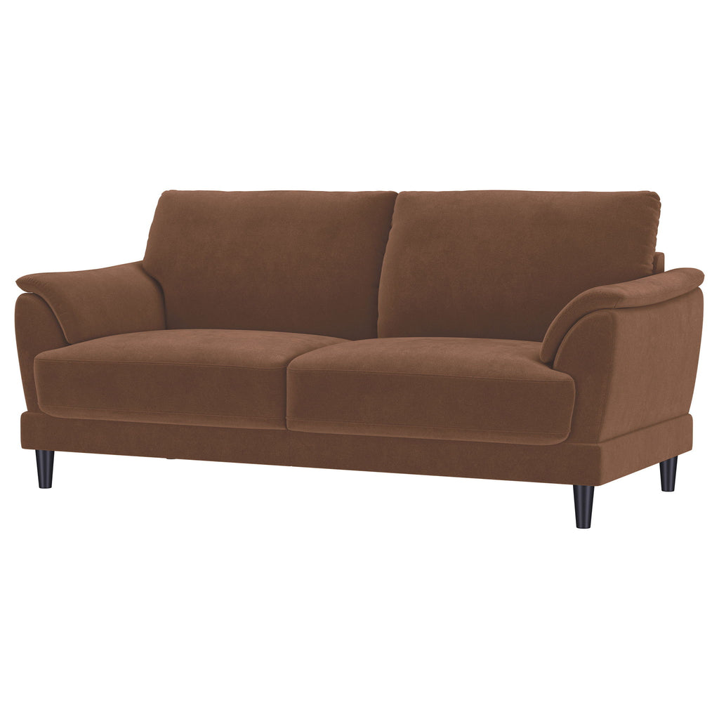 Dania - Sofa With Tufted Arms - Rust