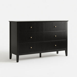 Modern 6 Drawer Fluted Dresser
