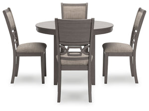 Wrenning - Dining Room Table Set (Set of 5) - Gray
