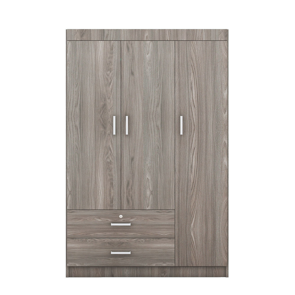 3 Door Wardrobe With 2 Drawers