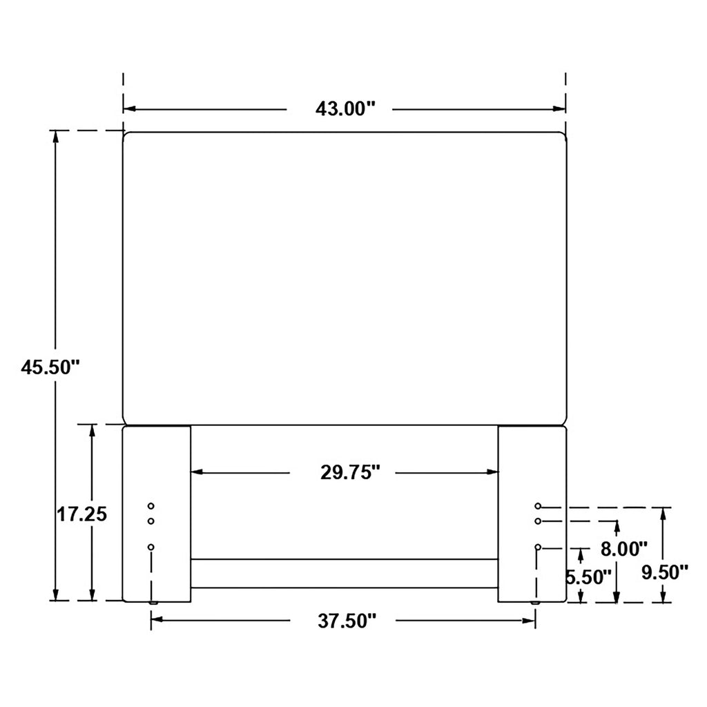 Simone - Twin Panel Headboard - Sand