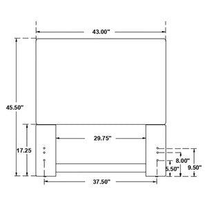 Simone - Twin Panel Headboard - Sand