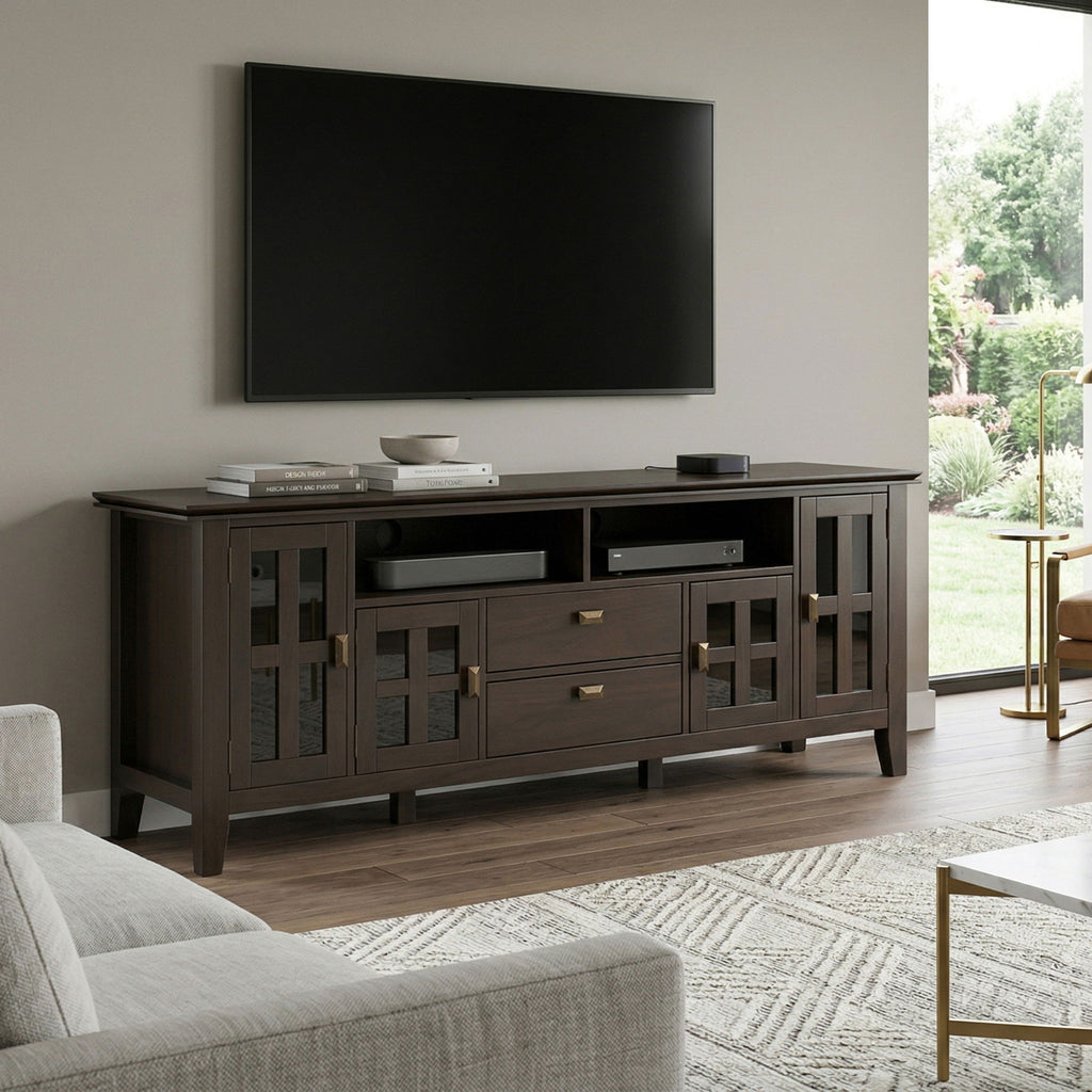 Artisan - TV Media Stand - Tobacco Brown