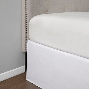 Simple Fit - Wrap Around Adjustable Bedskirt - White