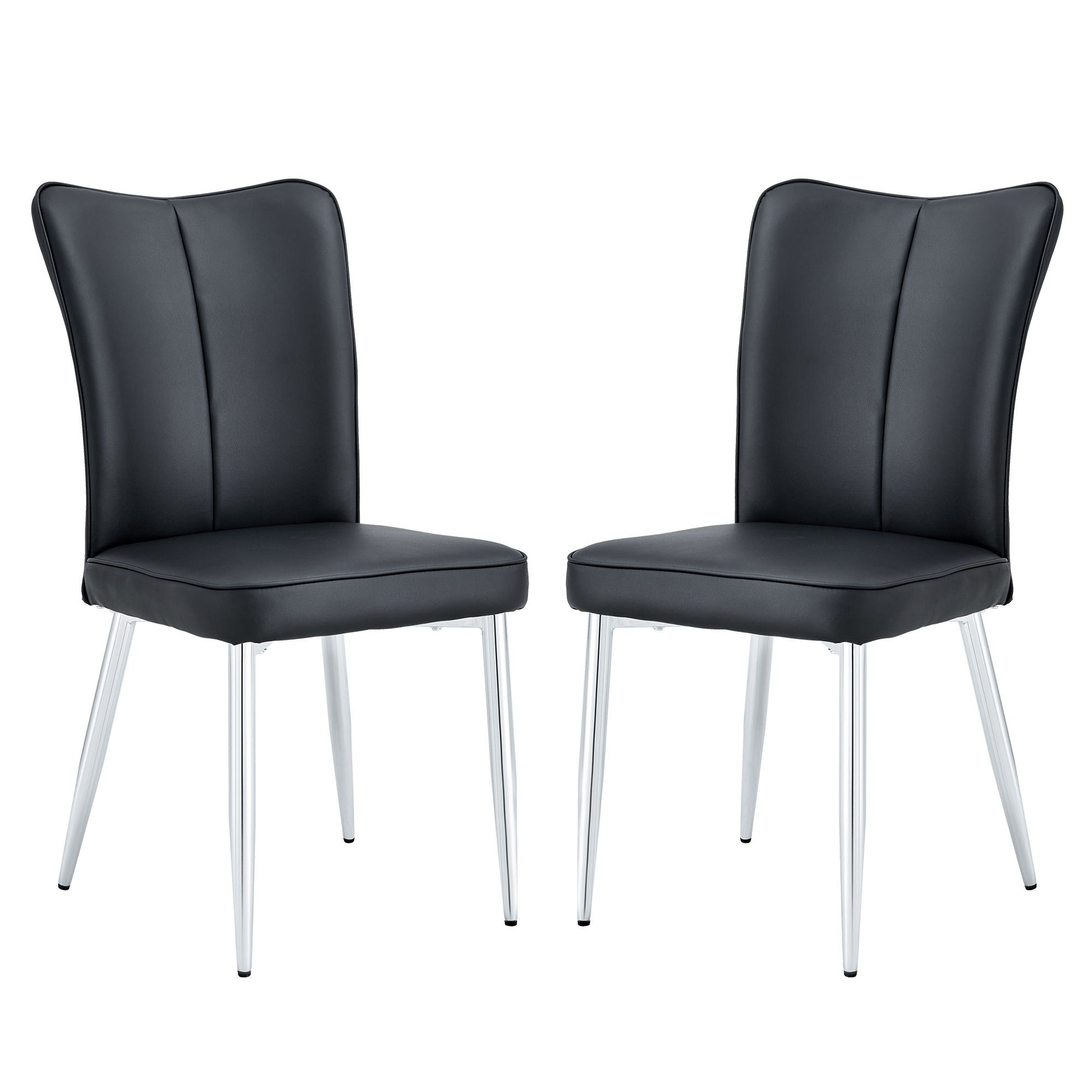 Modern Minimalist Dining Chairs With Metal Legs