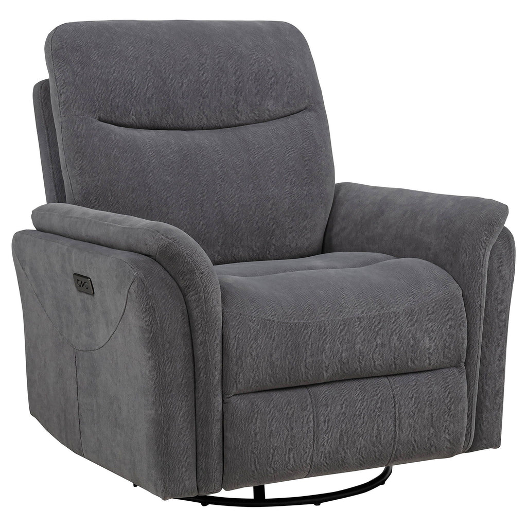 Beacon - Power Swivel Recliner With USB Charging And Adjustable Recline