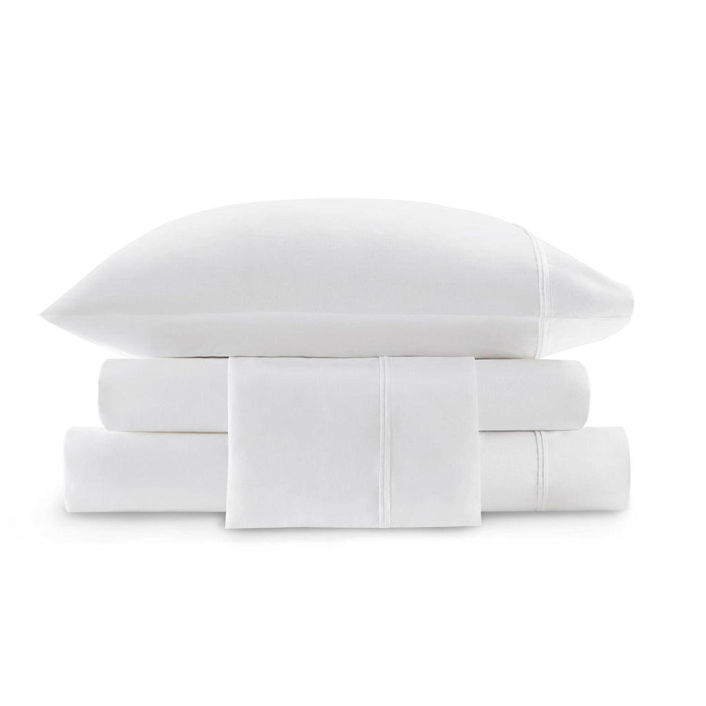 King Sateen Sheet Set - White