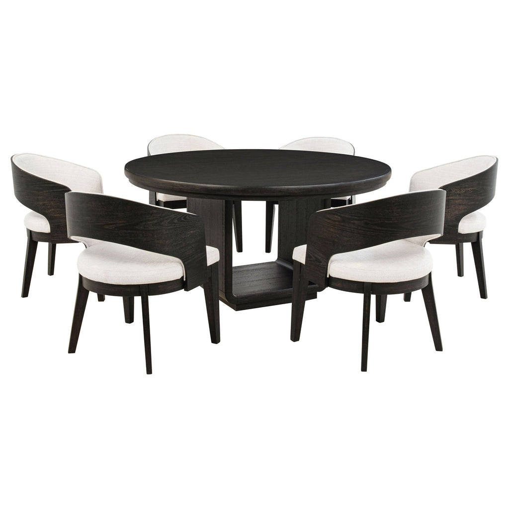 Bangor - Round Dining Table Set With Arm Chairs