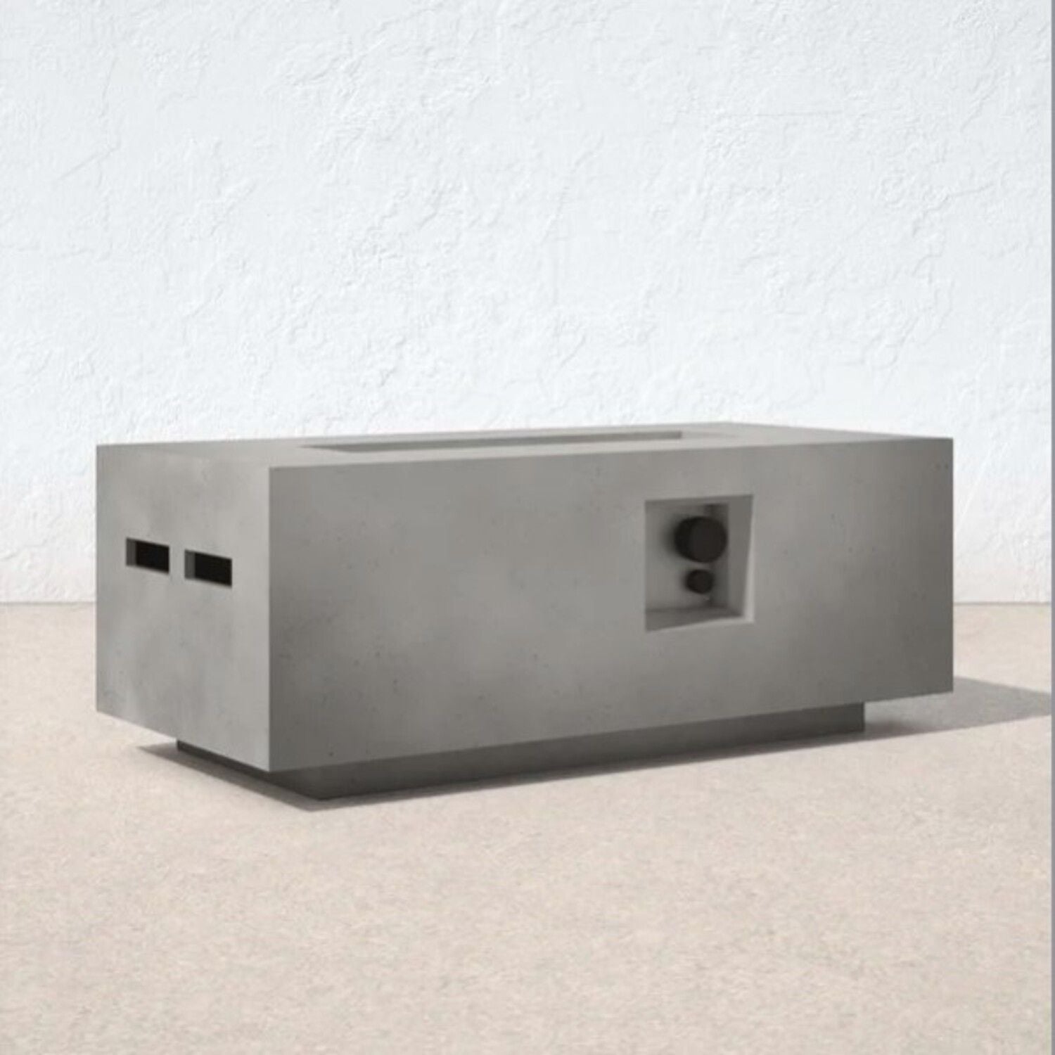 Propane Outdoor Durable Fire Pit Table - Gray