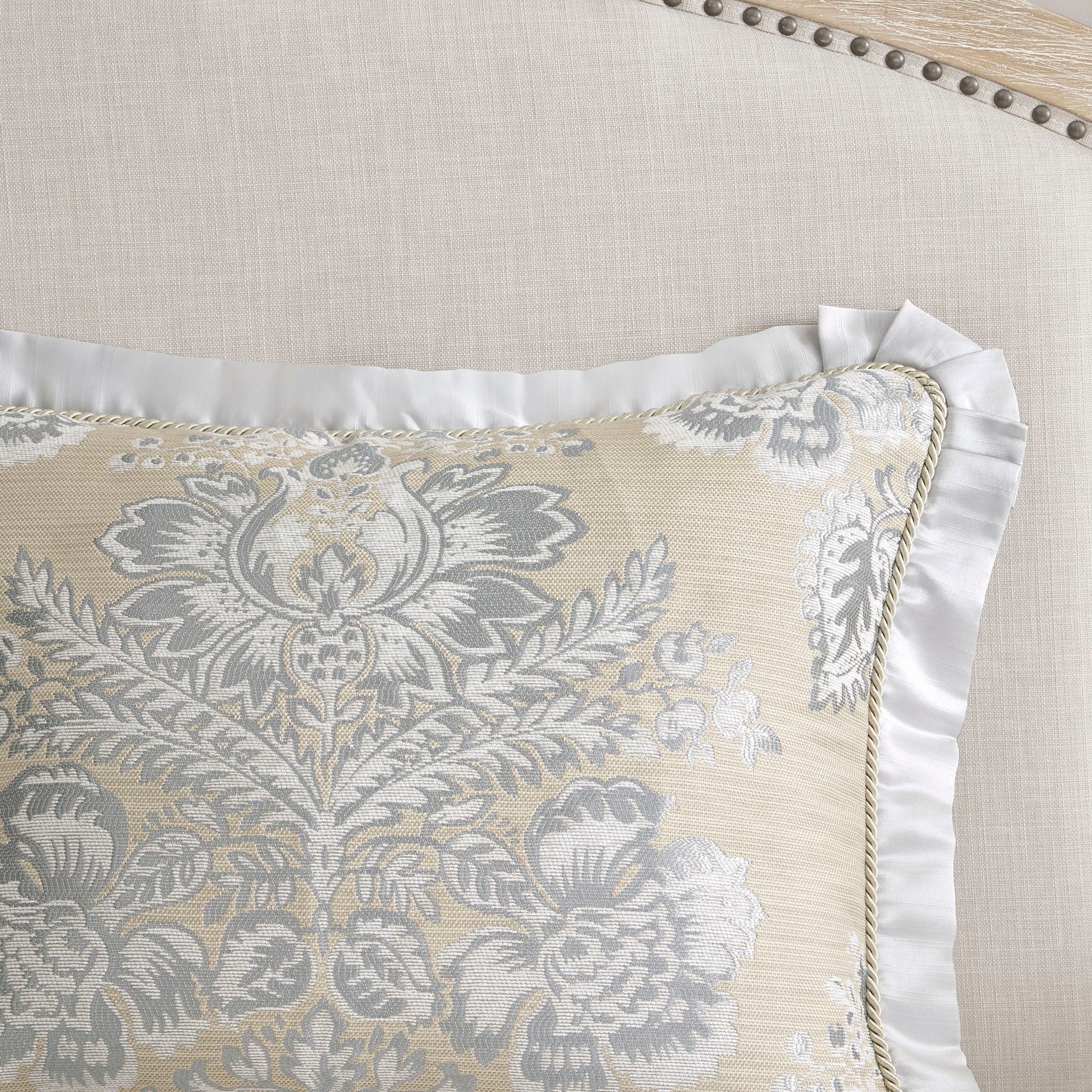 Loretta - 4 Piece California King Comforter Set - Beige