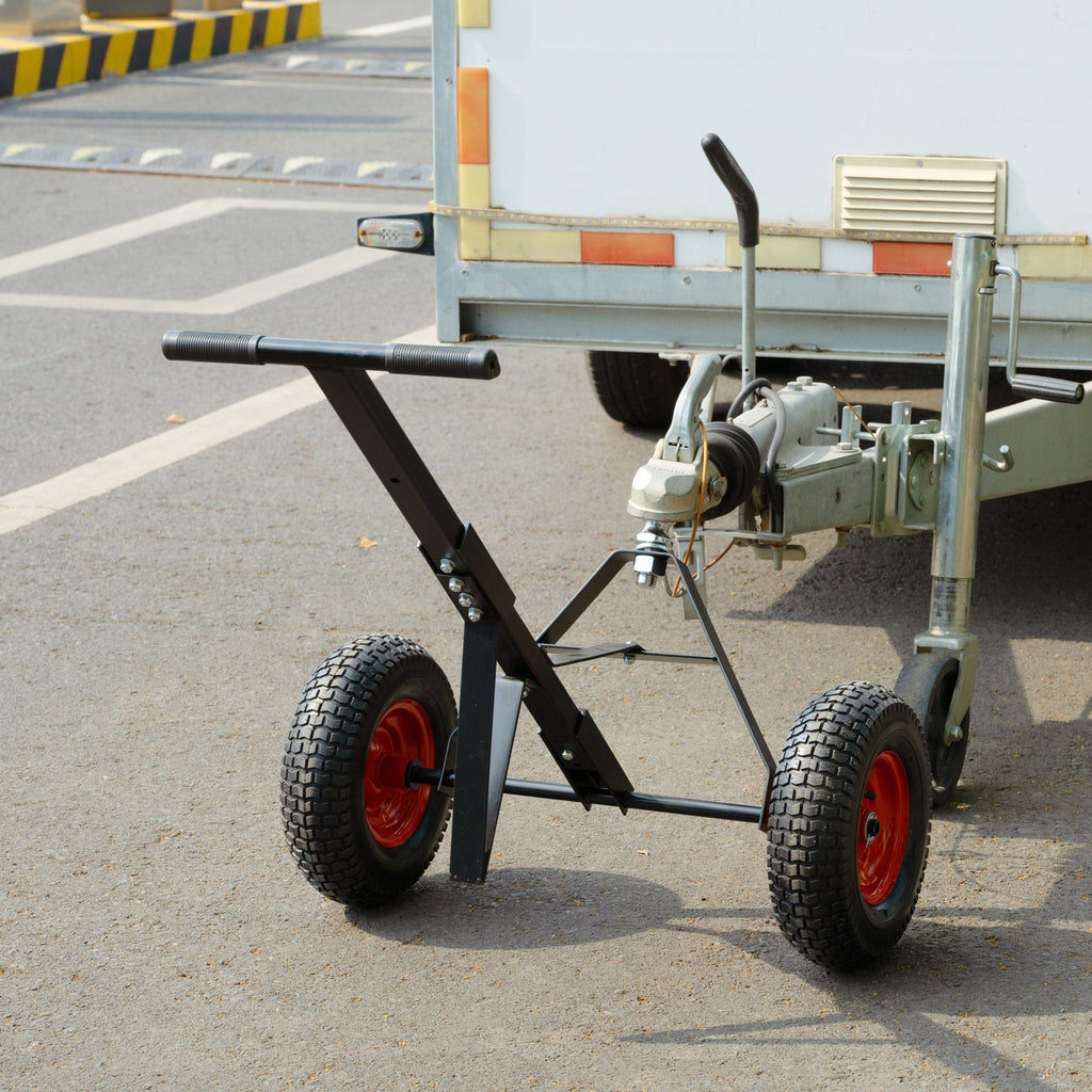 Heavy Duty Trailer Dolly With 2" Ball 1000 Lb Capacity For Easy Mobility - Black