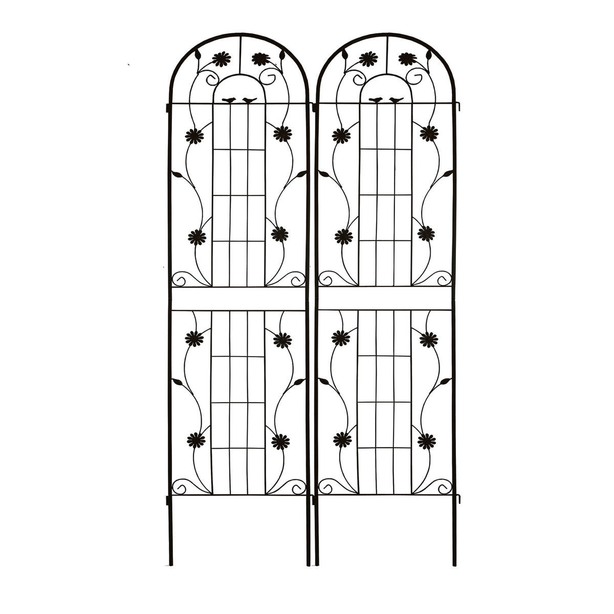 Metal Garden Trellis Rustproof Trellis For Climbing Plant Outdoor Flower Support