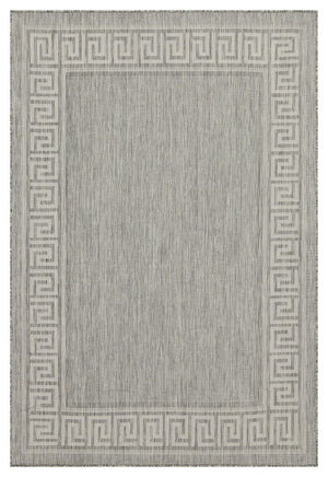 Sunshine - 5'3" X 7'3" Indoor, Outdoor, Area Rug Polypropylene - Silver