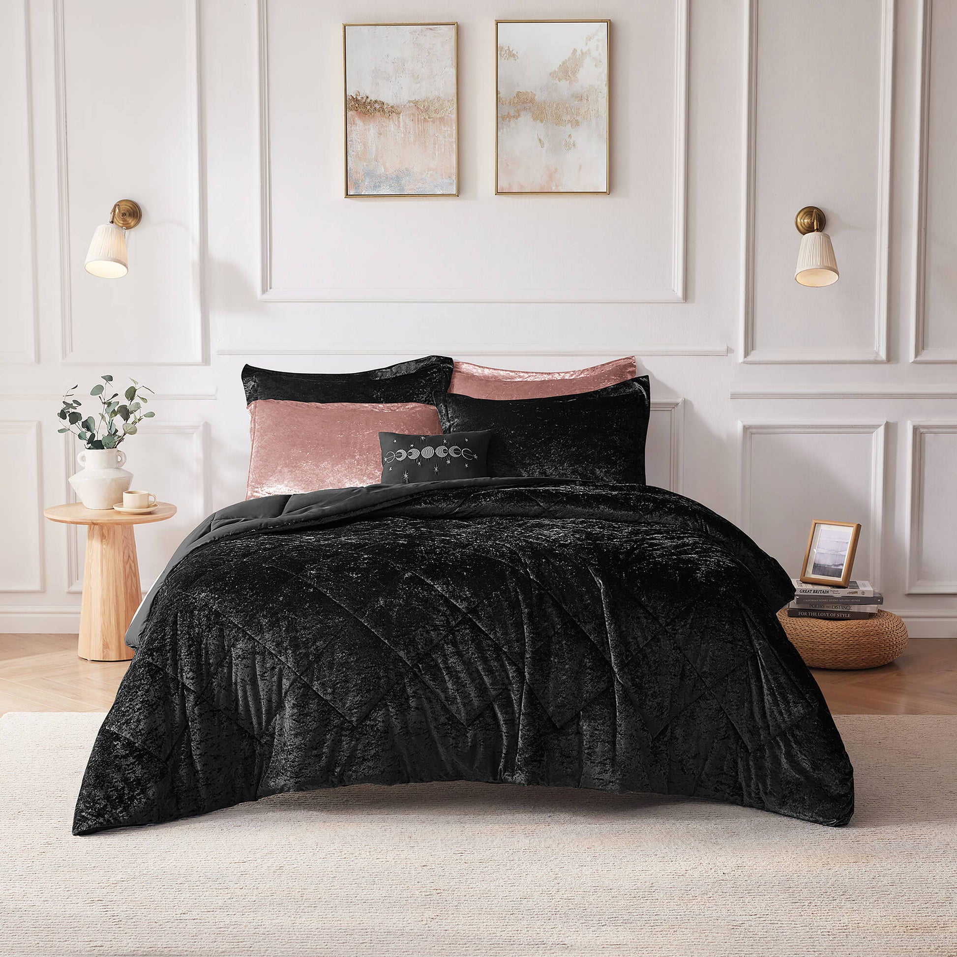 Felicia - Duvet Cover Set - Black