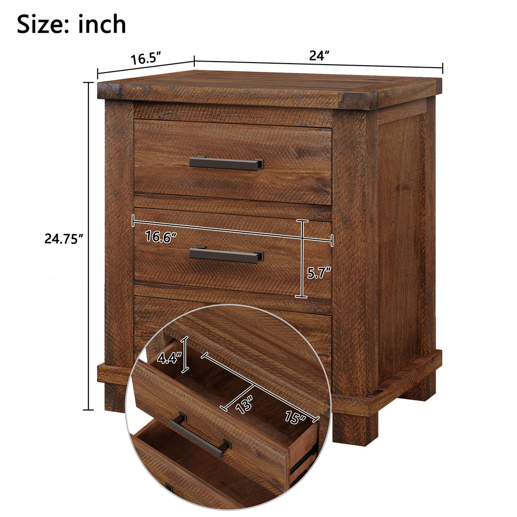 3 Drawer Nightstand