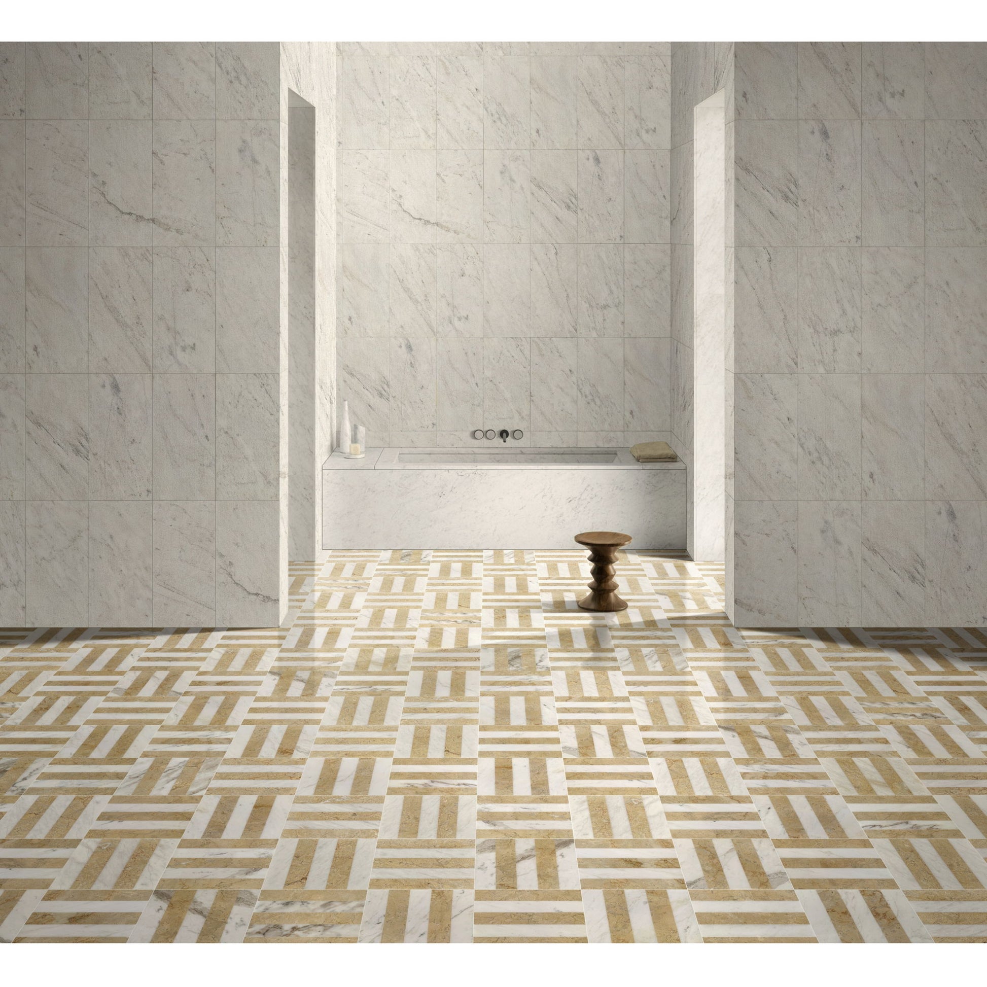 Elegant Waterjet Polished Marble Tile For Floor And Wall