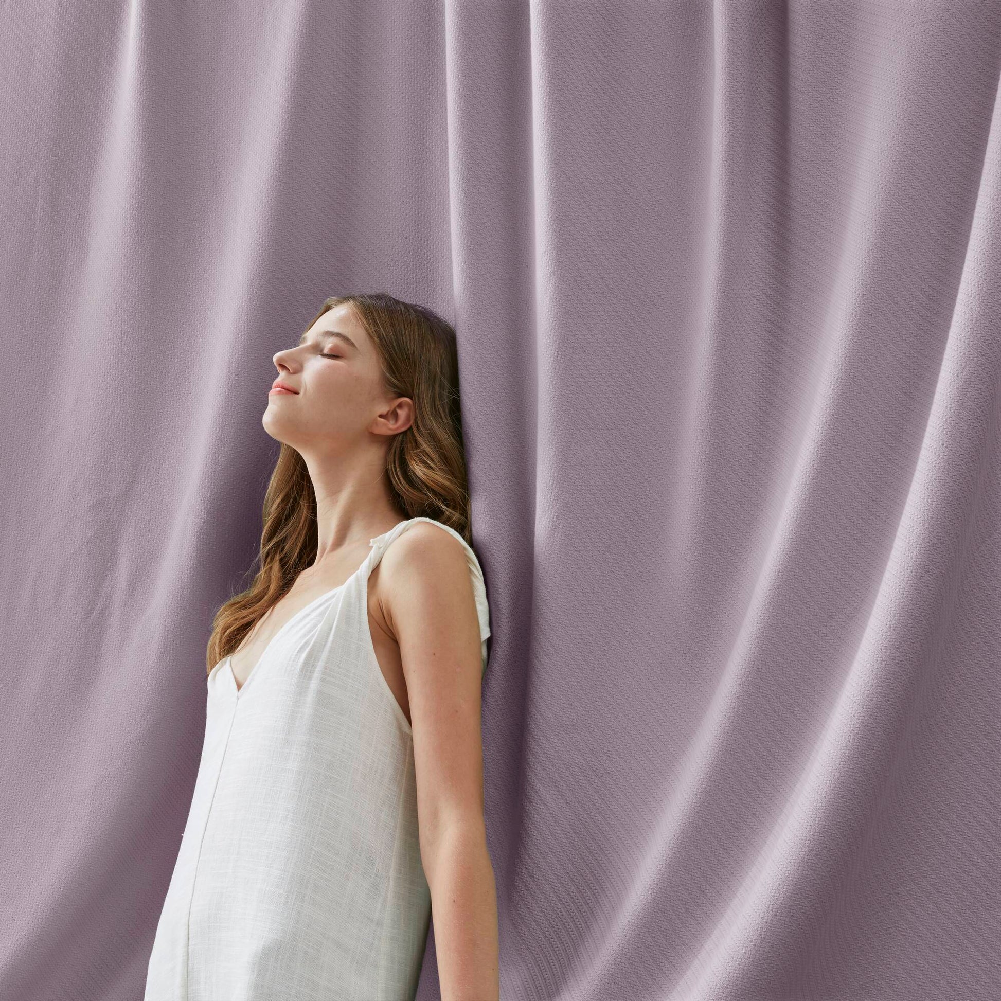 Liquid Cotton - King Blanket - Lilac