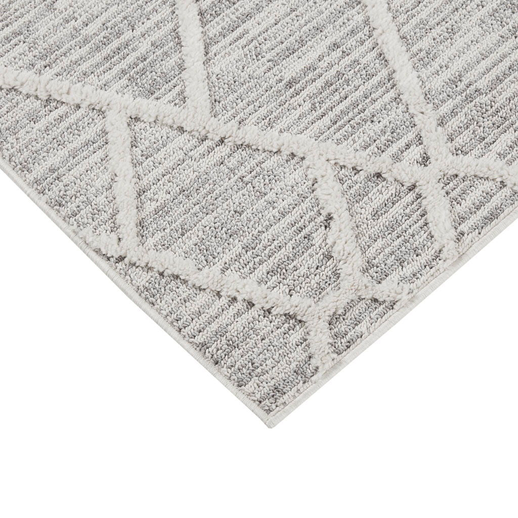 Ashley - 5' x 7' Terni Pebble Indoor Area Rug - Gray / Cream
