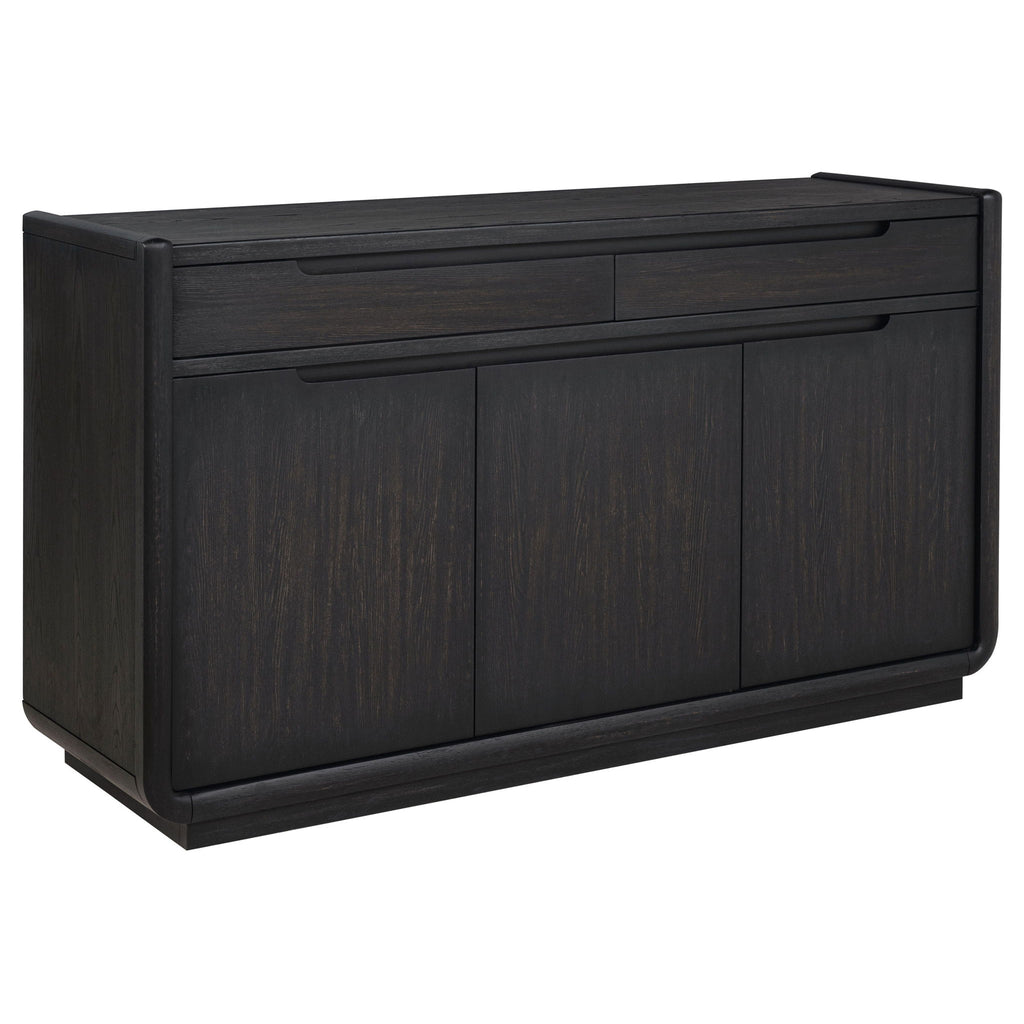 Bangor - 2 Drawer Dining Sideboard Server - Black