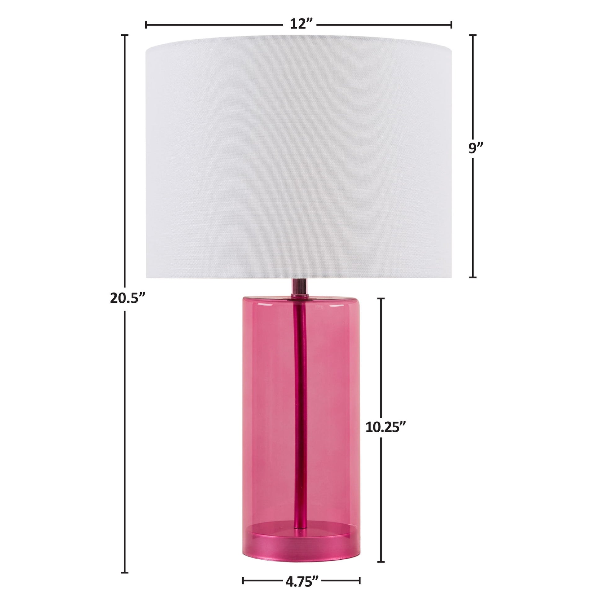 Neonova - Glass Table Lamp - Pink