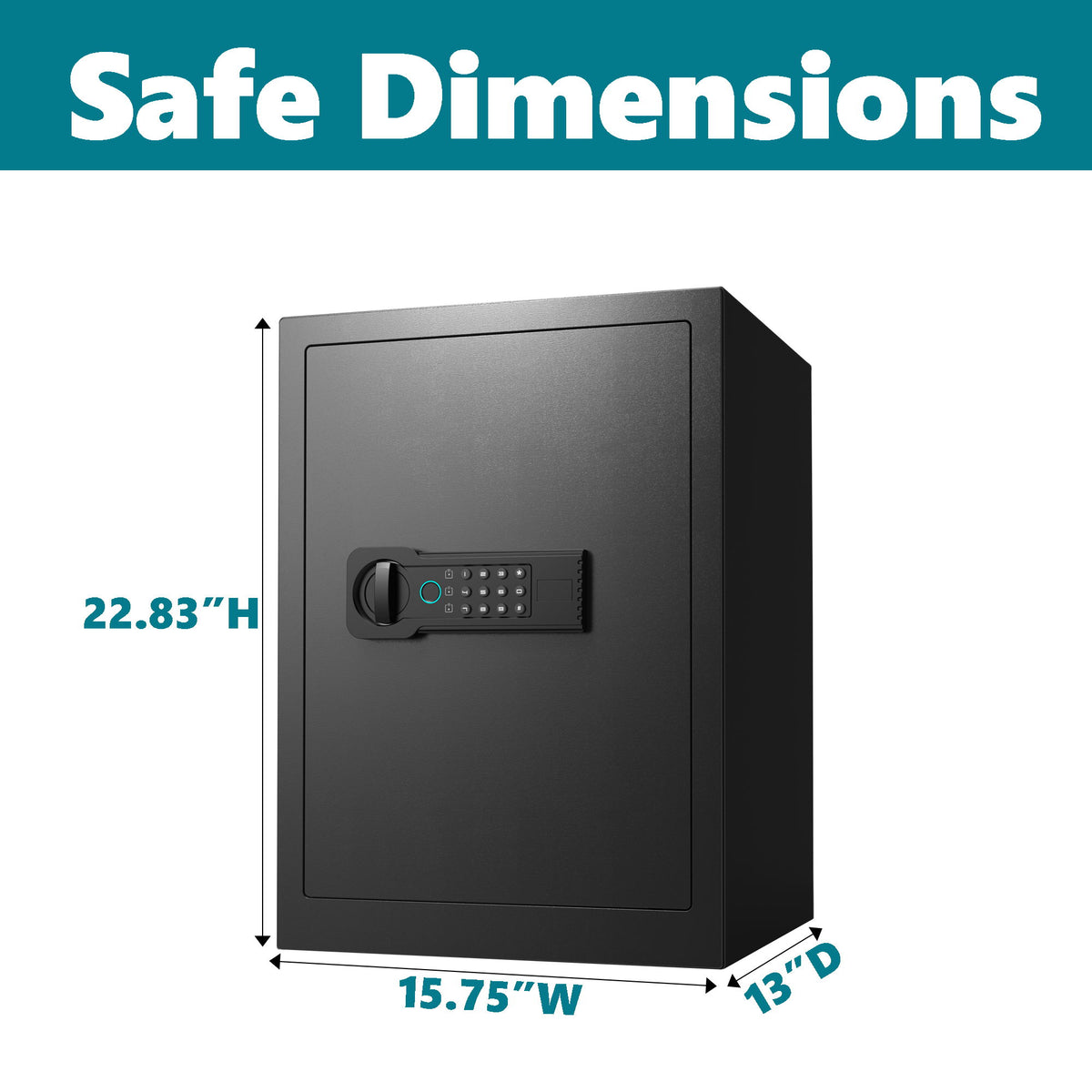 Home Safe, Fingerprint & Digital Keypad Lock, Security Cabinet