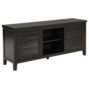 Sutter - 2 Door TV Stand With Mission Design - Dark Brown