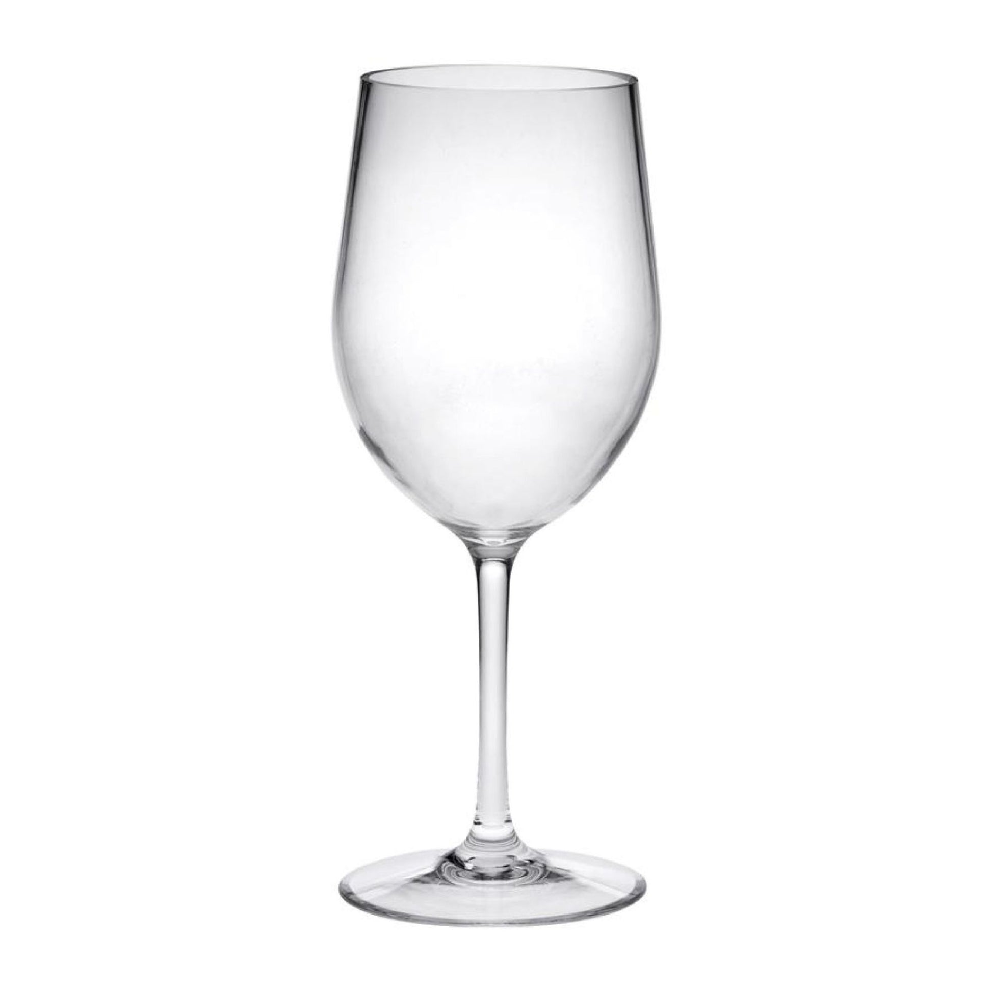 Leadingware Tritan Plastic Wine Glasses (Set of 4), Unbreakable, Bpa Free, 12Oz - Clear