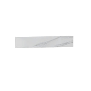 Sintered Stone Bathroom Vanity Top With 4" Backsplash And 22" Sidesplash - Carrara White
