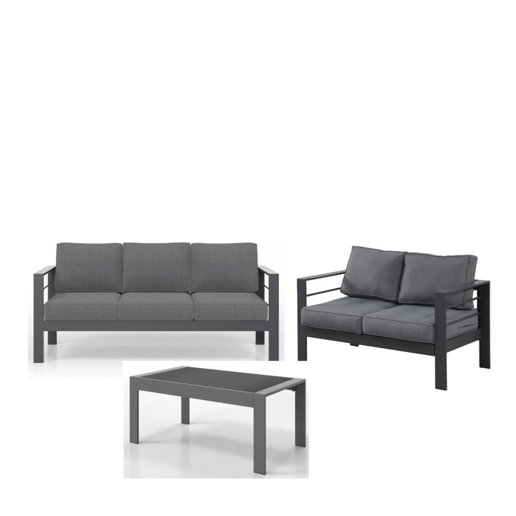 Outdoor Patio Set, All-Weather With Thick Cushions