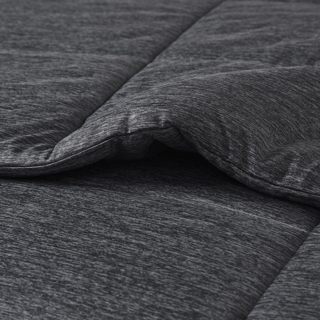 Comfort Cool Jersey Knit - Oversized Down Alternative Comforter - Black