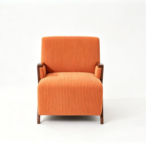Armrest Accent Chair - Dark Orange
