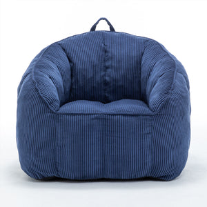 Giant Bean Bag Chair Sofa For Living Room - Dark Blue